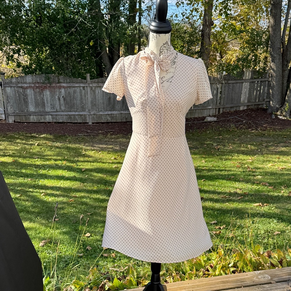 Maggie London Polka Dot Midi Dress | Timeless elegant style